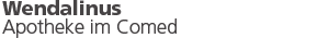 Wendalinus Apotheke im Comed St. Wendel Second Logo
